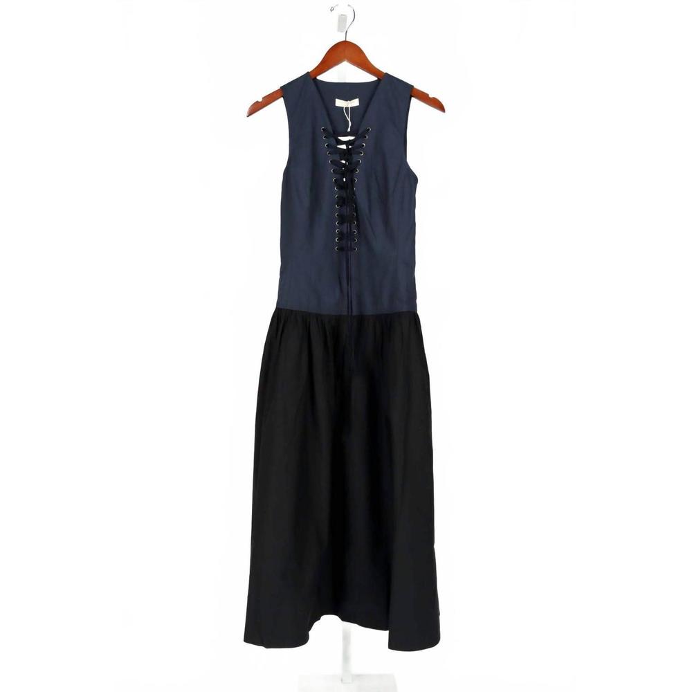 NEW ULLA JOHNSON denia dress in twilight colorblock - Picture 4 of 4